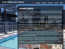Tablet Screenshot of millecentomiamibrickell.com